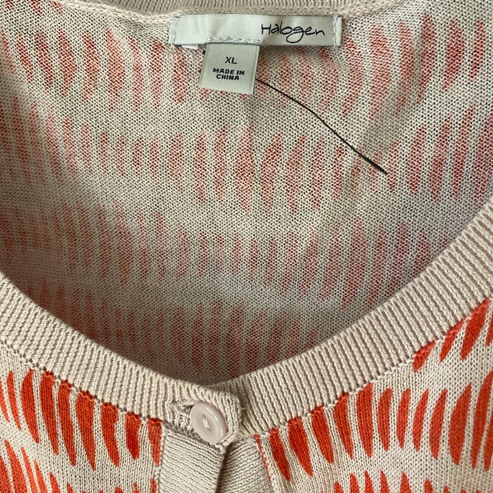 Halogen 100% Cotton Women’s Cardigan Size XL - Picture 5 of 16